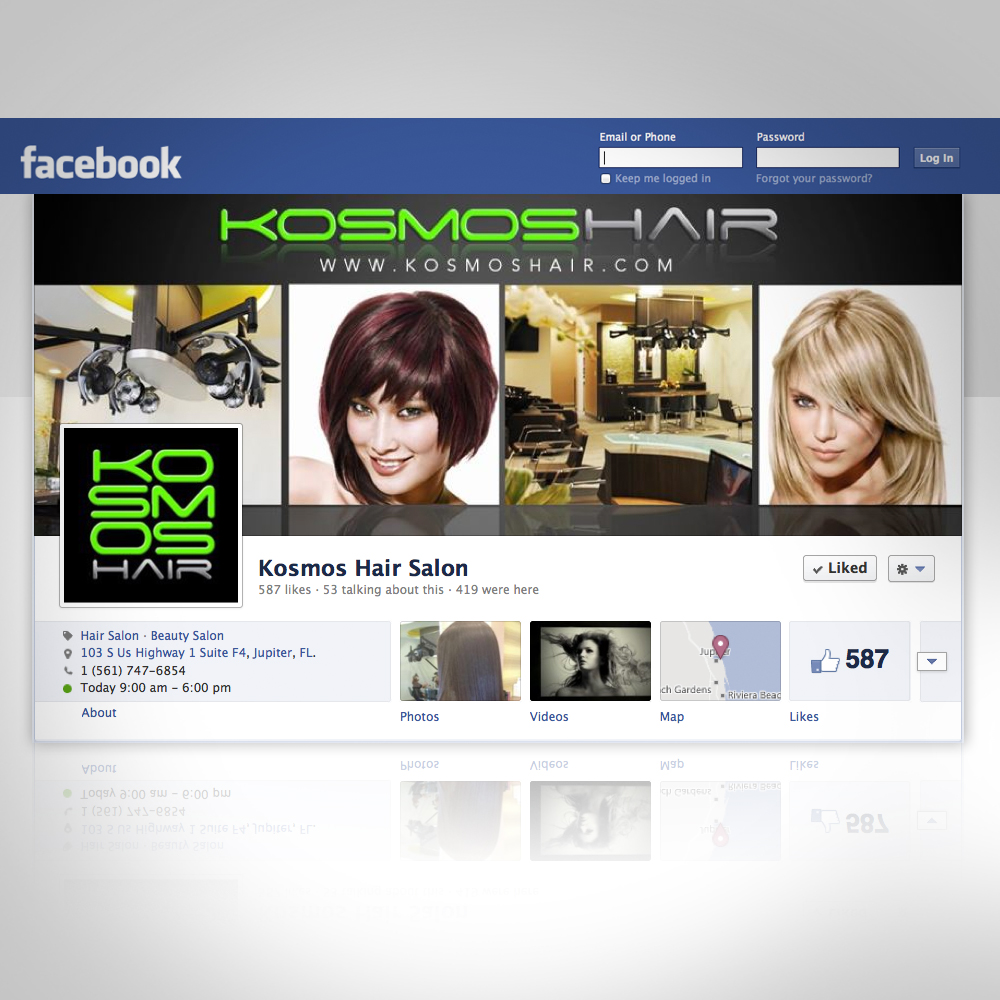 kosmos hair salon facebook cover